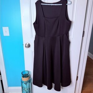 Torrid Sleeveless Black Midi Dress plus size 1